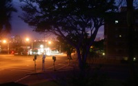 Nightlights at a corner street: 